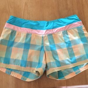 Lululemon plaid shorts
